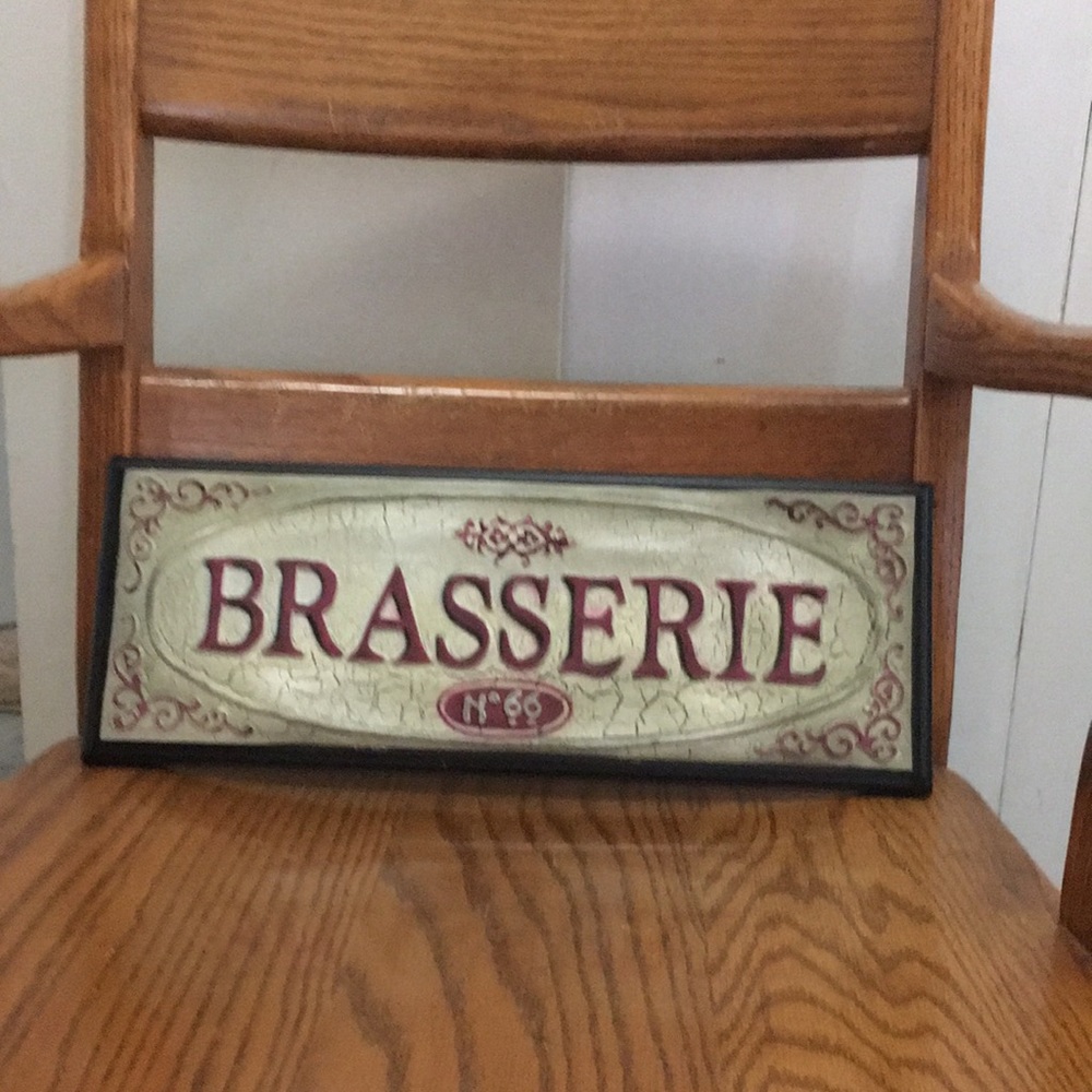 ♥ LAST CALL BRASSERIE decor sign